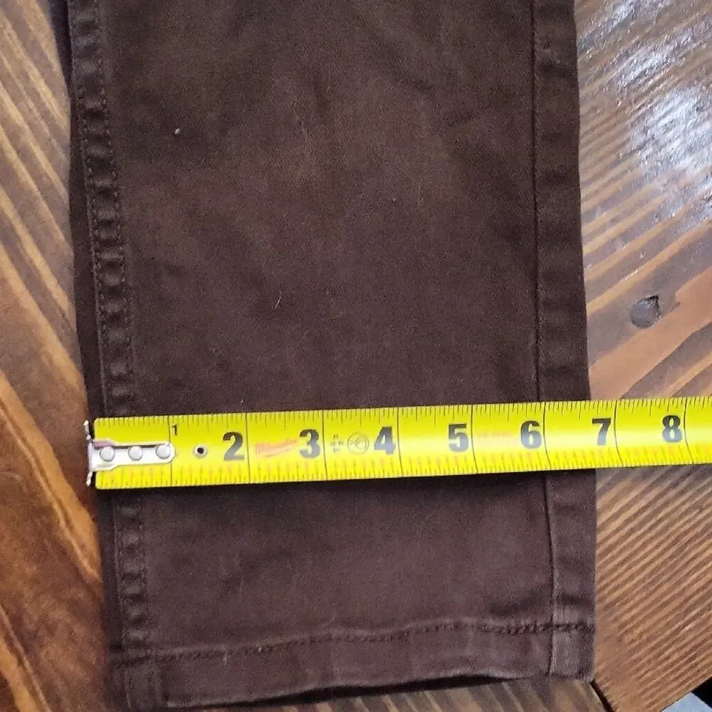 Victorious Chocolate Brown Skinny Jeans in Stretch Denim Mens 34x32, Bodycon